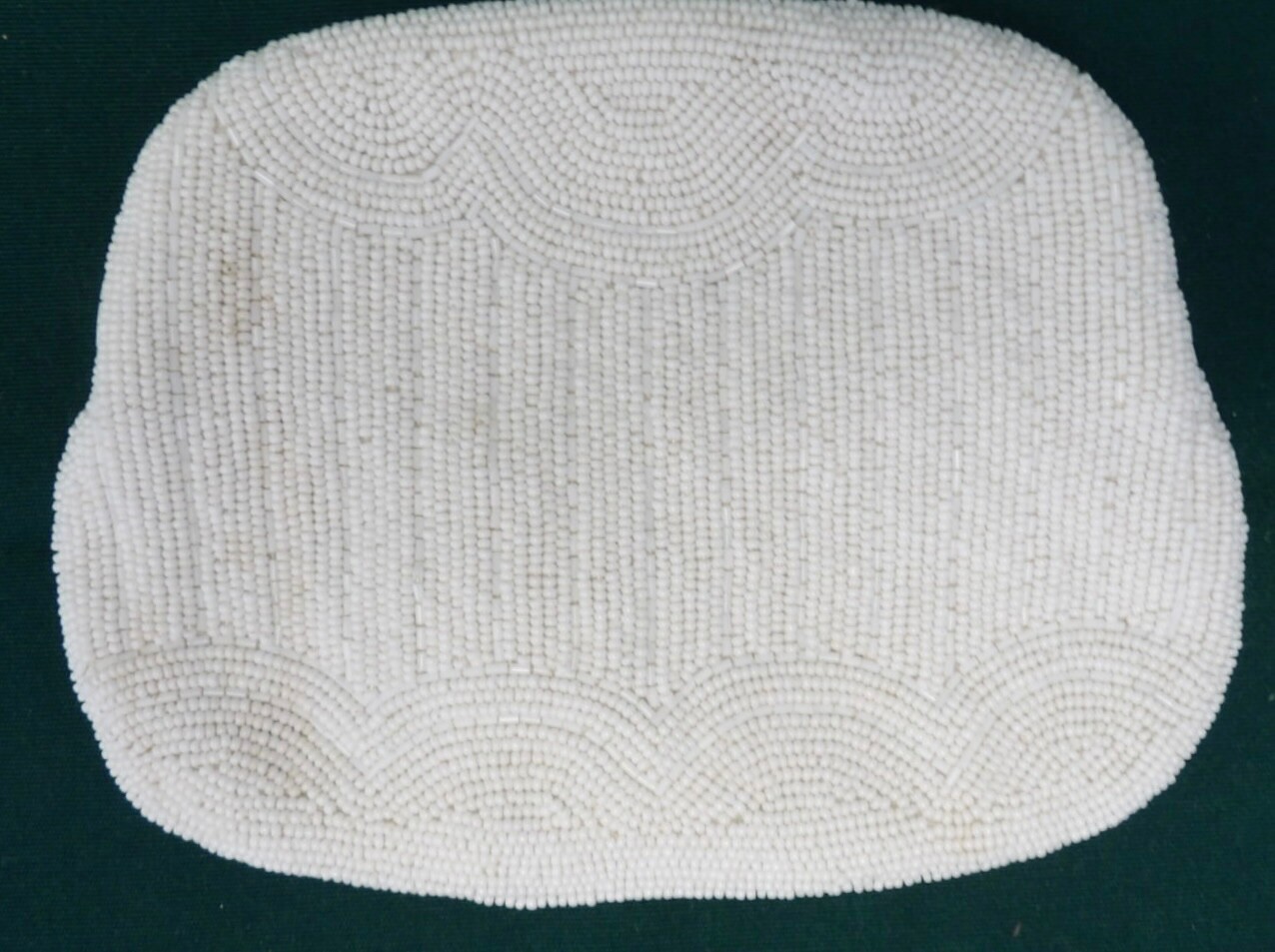 Antique White Patterned Beaded Purses - image 2