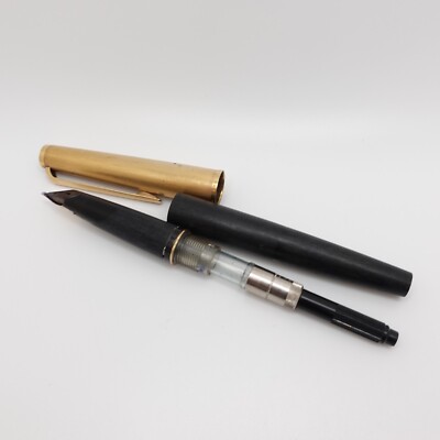 Montblanc 224 Gold Trim Fountain Pen with 14K Yellow Gold Nip | eBay