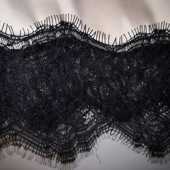 Dolce & Gabbana Vintage black white Silky Satin Lace Corset Cami Camisole Top S - Image 4 of 4