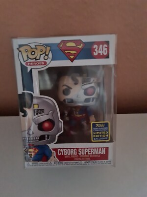 Cyborg Superman #346 Funko Pop Summer Convention Limited Edition im Protector