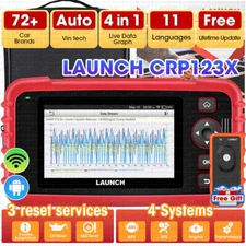 2025 LAUNCH CRP123X Elite Code Reader Car Diagnostic Scanner Tool ABS SRS Engine