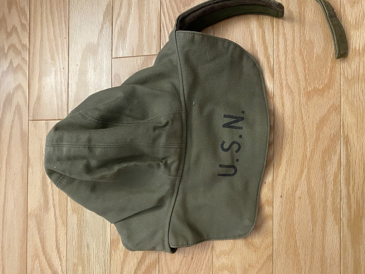【関税＆送料込み】ChloAC Hat WW2 US Navy Foul Weather Deck Cap hat Contract NXsx-96638