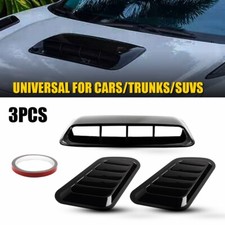 Black Auto Car Decorative Air Flow Intake Turbo Bonnet Hood Scoop Vent Cover