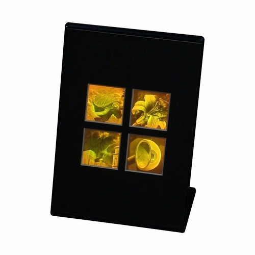 3D Nature 4-up 2-Channel Hologram Picture DESK STAND, Polaroid Photopolymer Film - Picture 3 of 7
