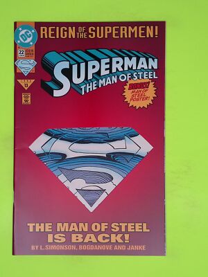 Superman The Man of Steel #22 1993 DC Comics 7.0 Comic Book K58-265