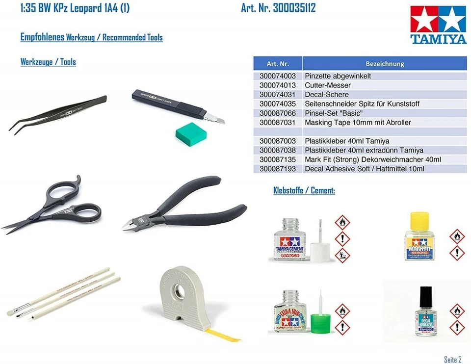 TAMIYA 1/35 Military Miniature n.112 WEST GERMAN LEOPARD A4 kit 35112 JAPAN81 - Immagine 3 di 3