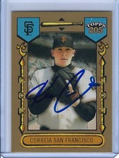 SAN FRANCISCO GIANTS KEVIN CORREIA 2003 TOPPS 205 SIGNED CARD # 182 AUTO
