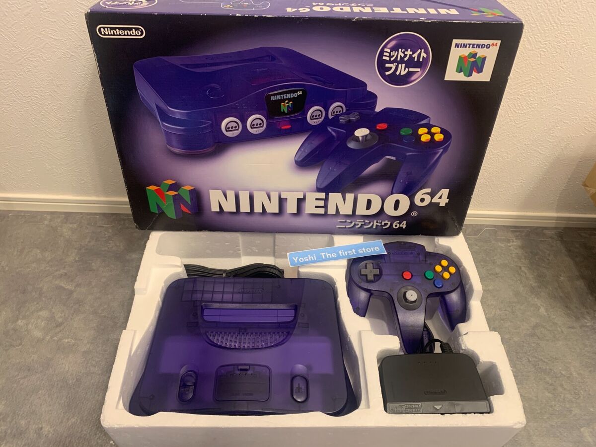 中古 Nintendo 64 ニンテンドー 64 限定ミッドナイトブルー美 中古 Nintendo 64 ニンテンドー 64 限定ミッドナイトブルー美