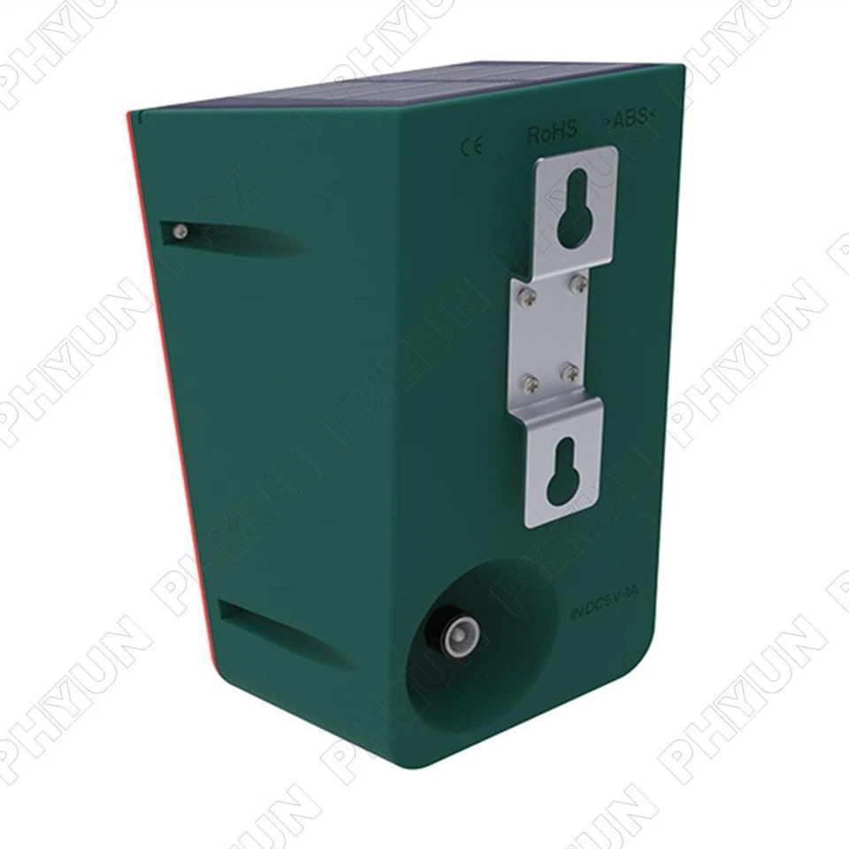 Luz de sirena de alarma con sensor de movimiento solar con control remoto para hogar granja patio Foto 3 de 4