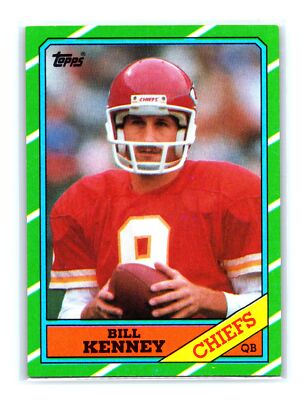1986 Topps Football #304 Bill Kenney Kansas City Chiefs