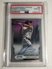 2019 PSA 10 (pop 1) Roberto Ramos Bowman Sterling Autograph Rockies Auto Red Sox