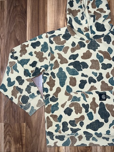 CARHARTT YOUTH CAMO 50TH ANNIVERSARY HOODIE SWEATSHIRT SIZE M( 10-12) - Picture 4 of 11