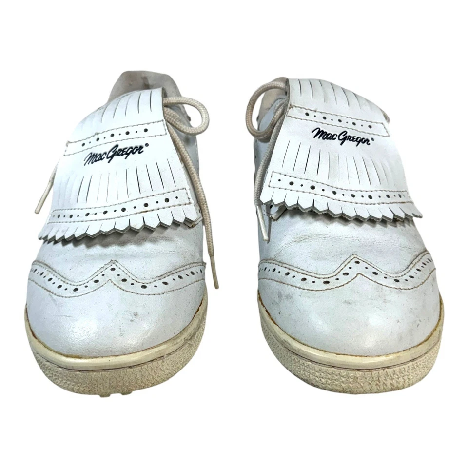 Zapatos de montar de golf MacGregor vintage blancos para mujer talla 7,5 con caja vintage usados en excelente estado Foto 4 de 4
