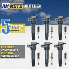 6X Ignition Coil & 6X Iridium Spark Plug for Hyundai Santa Fe Kia Sorento UF546