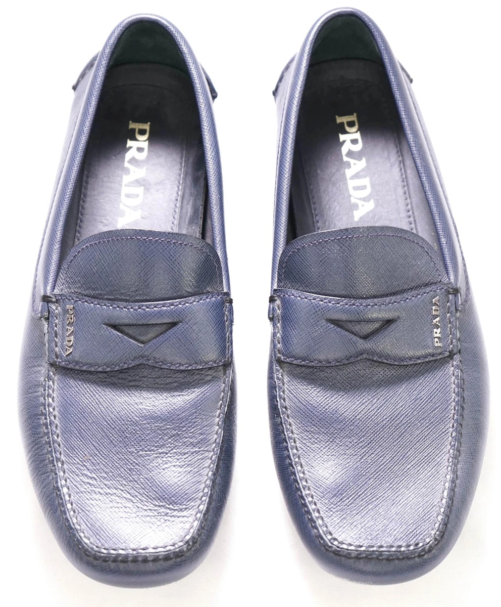 PRADA Loafer Blue Casual Shoes for Men for sale - eBay display picture 2