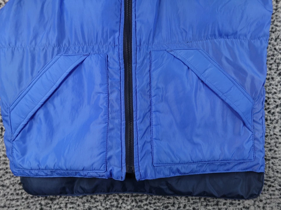 Винтажный мужской пуховик 70-х средний двусторонний синий Academy Broadway ретро - Изображение 4 из 4