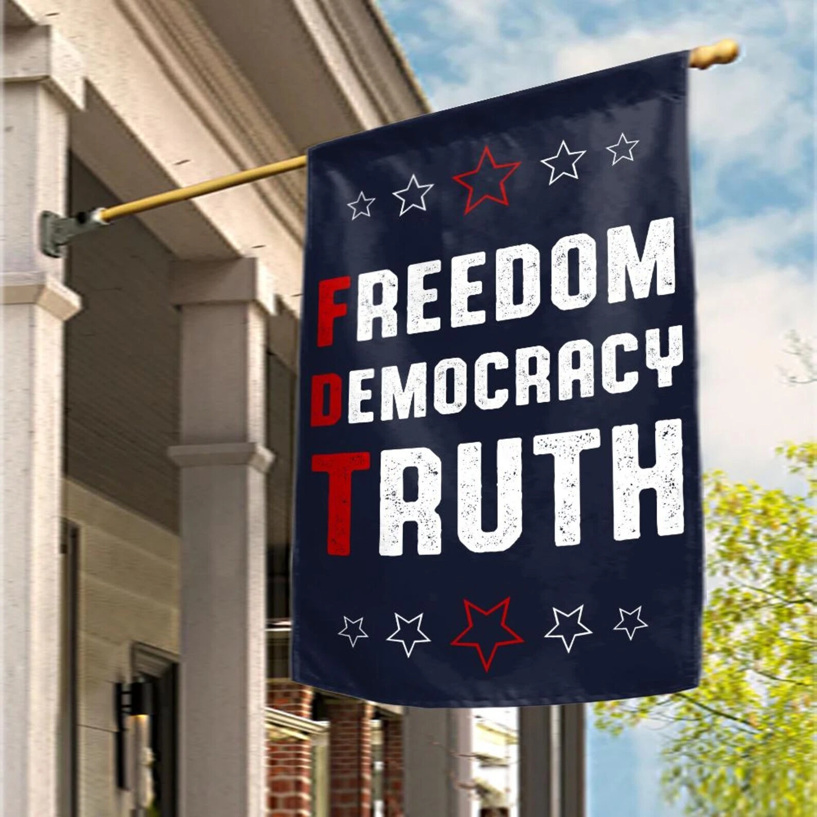 FDT Freedom Democracy Truth Flag