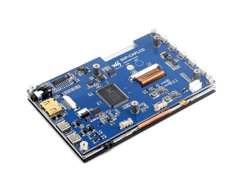 Waveshare 5inch High-Brightness Touch Screen 1024x600 HDMI for Raspberry Pi 5/4B - Picture 8 of 23