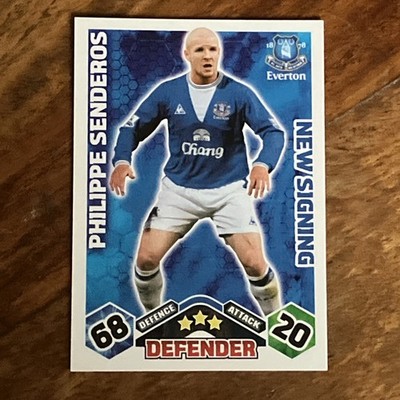Match Attax Extra 2009/10 Philippe Senderos Neu Signiert (Beschreibung lesen)