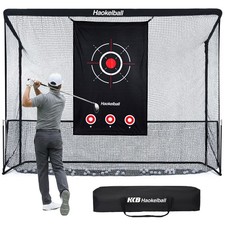 10x7.5ft Heavy Duty Golf Hitting Net Outdoor Golf Practice Net with Target Cloth