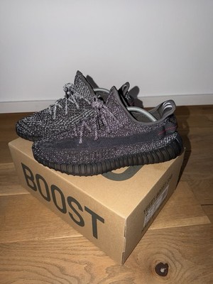 Adidas Yeezy Boost 350  Black Reflective    EU 44 2/3 - fast Neuwertig   OVP