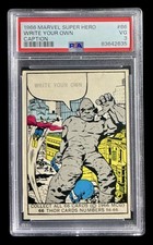 1966 super hero #66 hulk rc; final omega card of 1st marvel set PSA 3  **TOUGH