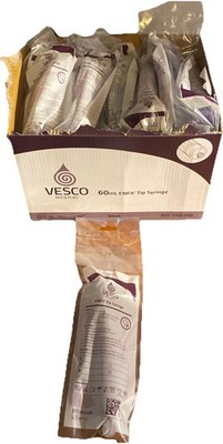 VESCO Enfit Tip 60ml Irrigation Syringe 30 units NIB VED-660