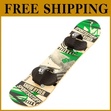 Kids Wood Snowboard 90cm Green
