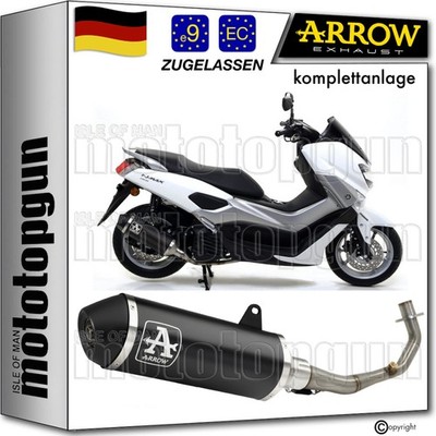 ARROW KOMPLETTANLAGE OP URBAN SCHWARZ YAMAHA NMAX N-MAX 155 2017 17 2018 18