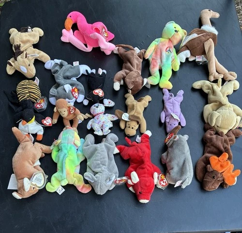 Lot of 20 Ty Beanie Babies - Vintage 90s Collection - Great Condition