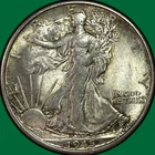 1945-S Walking Liberty Half Dollar Brilliant Uncirculated BU Coin #40221