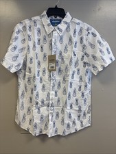 NWT  Defect Chubbies The Single Pines Button Down Soft Stretch Shirt Large