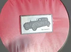 Vintage 1931 Bugatti Sports Car - 1.6 Gram .925 Sterling Silver Mini Bar Ingot