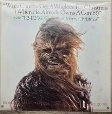 Star Wars Intergalactic Droid Choir Wookie for Christmas 45 & Picture Sleeve