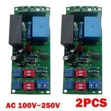2PC Cycle Delay AC 110/120/220/230V Timing Timer Relay Switch Turn ON/OFF Module