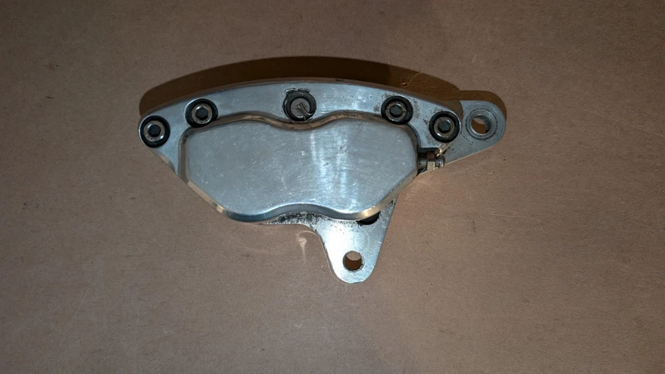 Revtech 4 piston Brake Caliper Harley Custom Chopper Billet Rear Front used - Image 3 of 4