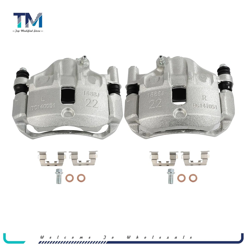 Par de pinzas de freno delanteras con soporte para Hyundai Scoupe 1993 1994 1995 Foto 2 de 4