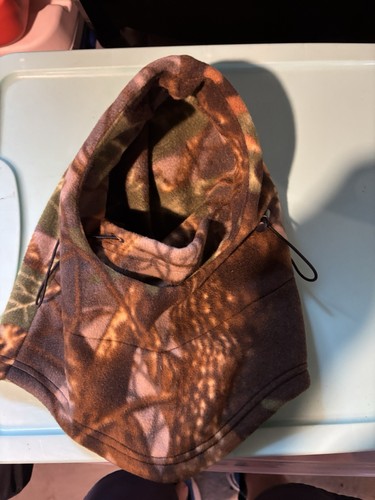 Balaclava Ski Neck Cover Face Mask Windproof Fleece Camo Hat Hood Fishin Hunting - Picture 4 of 4
