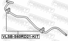 Für FEBEST VLSB-S60RD21-KIT REAR STAB BUSHING. VOLVO V70 KIT 20