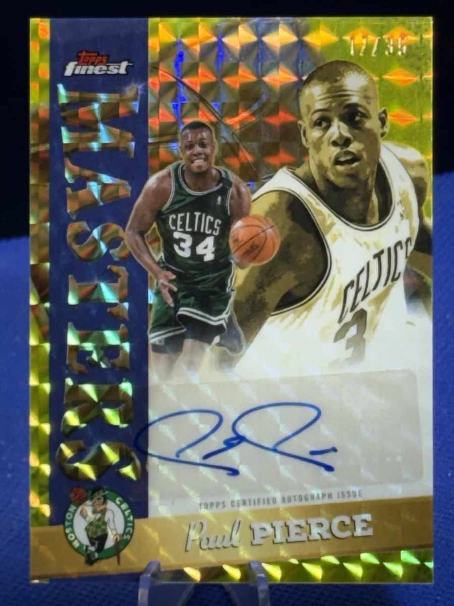 Topps Paul Pierce Basketball Autographed Sports Trading Cards