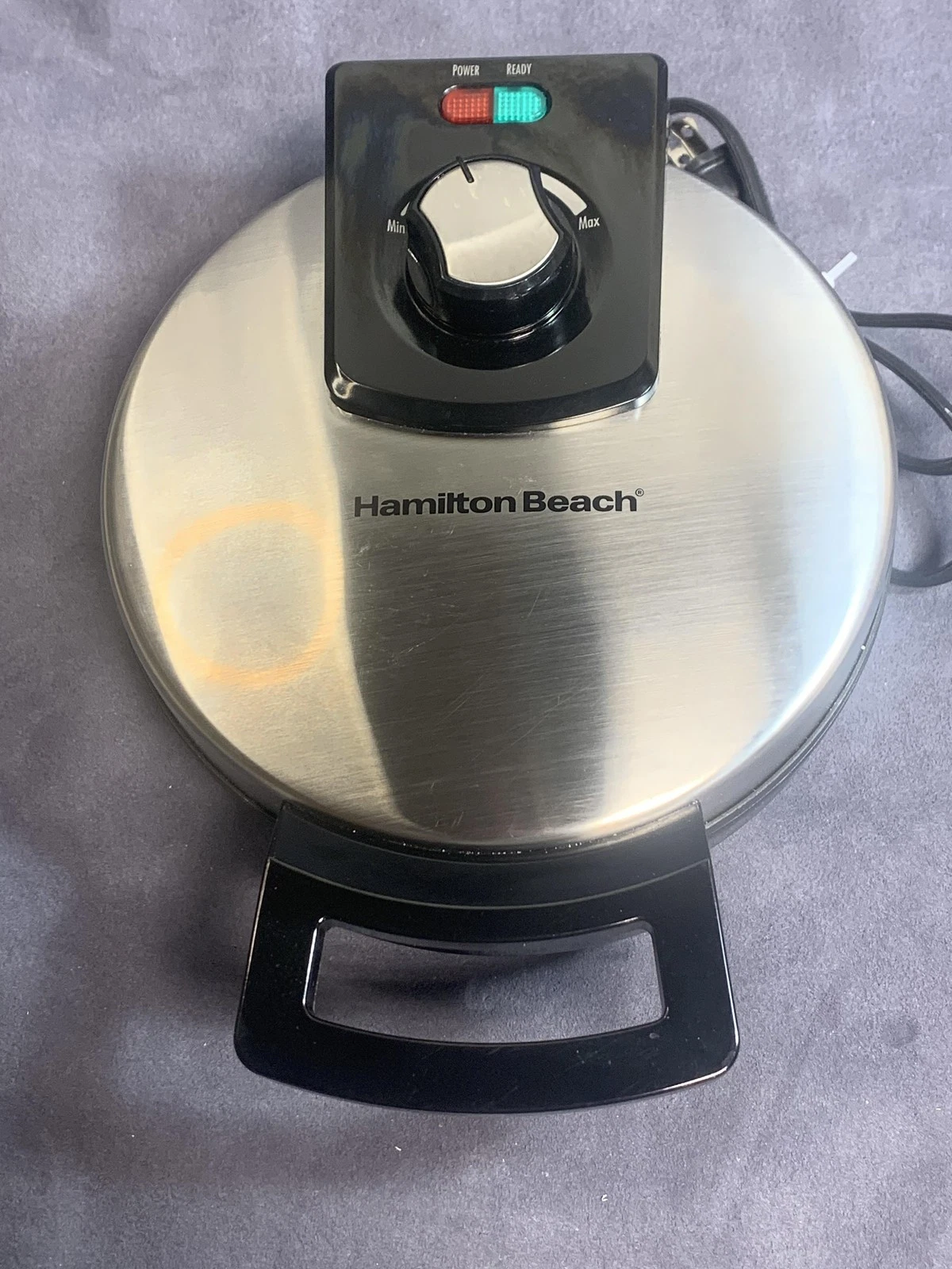 Hamilton Beach 26080 Belgian Waffle Maker Stainless Nonstick Electric Silver
