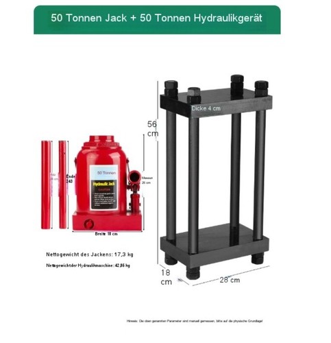 32-Tonnen-Hydraulikpresse Vertikaler Hydraulikheber Vier-Säulen-Druckrahmen - Bild 13 von 13