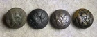 Civil War U.S. Eagle “A” Cuff Buttons – Lot of 4 – Scoville & Co Extra Backmarks
