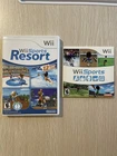Wii Sports Resort (Nintendo Wii, 2009) CIB w/ Manual & Case + Wii Sports Bundle