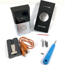 Ring Video Doorbell 4 5D22E9 1080p HD With Battery  Mounting Hardware