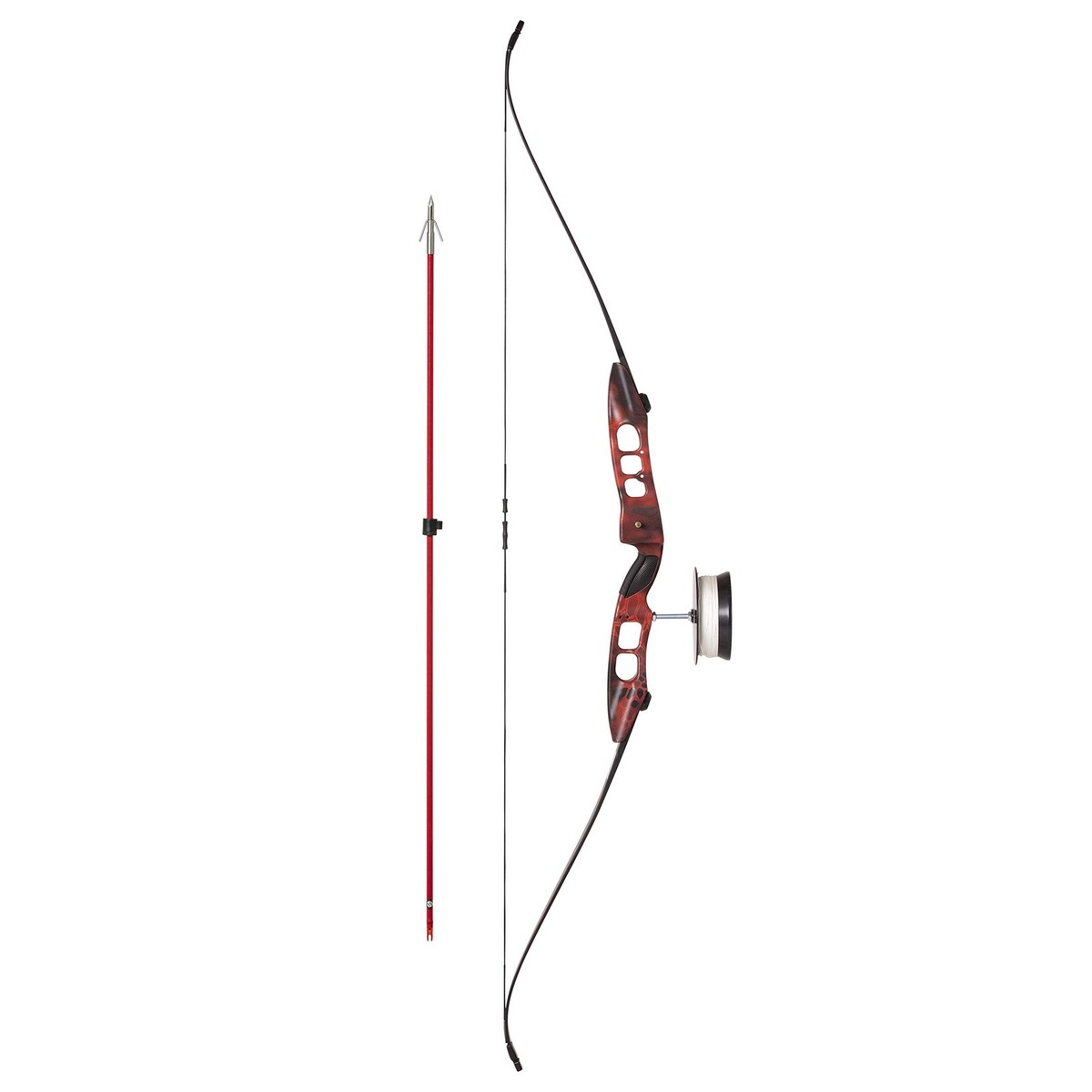 アポバスターf　7本セット Cajun Fish Stick Take-Down Bowfishing Bow Set Includes Drum Reel