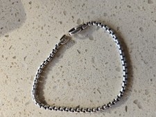 David Yurman Sterling Silver 925 Box Chain Br...