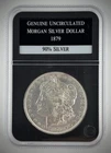 1879 Morgan Silver Dollar $1 Philadelphia Mint 90% Silver Genuine Uncirculated