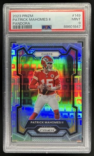 2023 Prizm Patrick Mahomes II Pandora #/400 Chiefs PSA 9