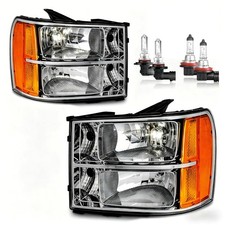 Headlights for 2007-2013 GMC Sierra 1500/2007-2014 Sierra 2500 HD 3500 HD Hea...